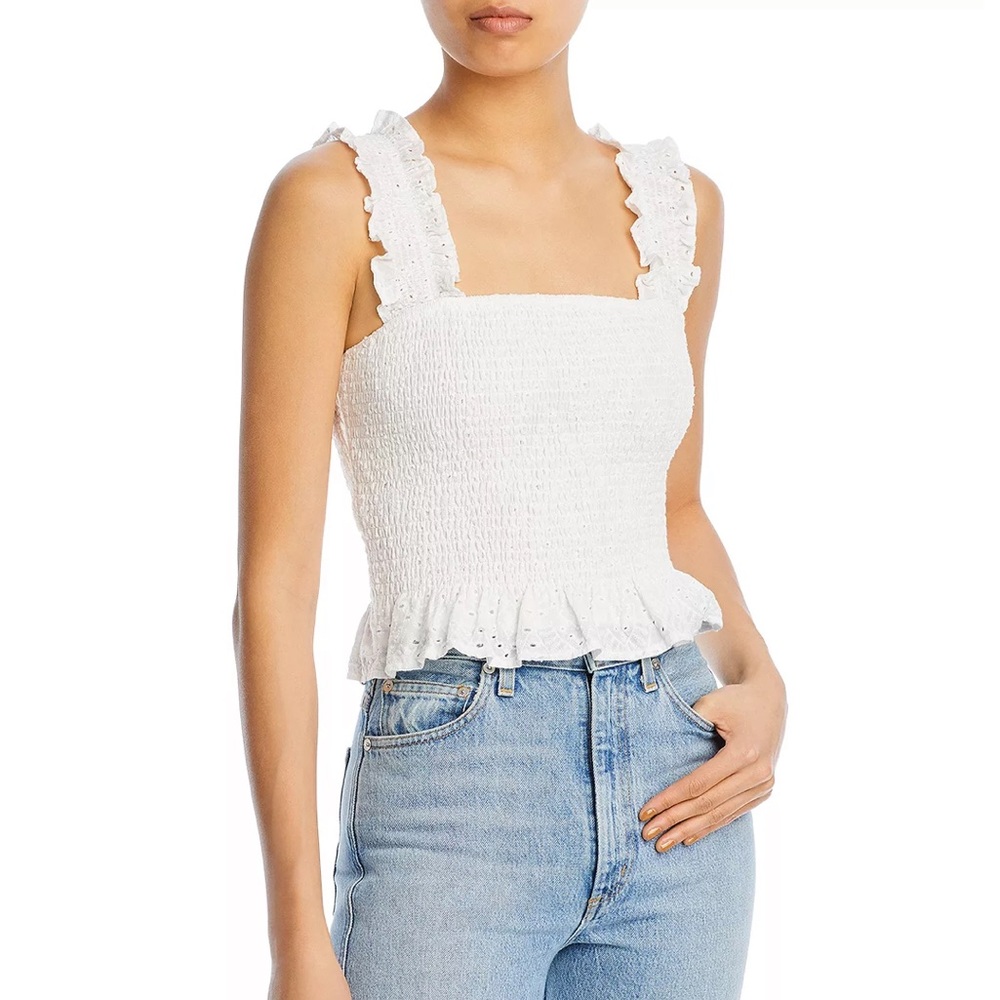 Lucy Paris Sleeveless Smocked Top- NWOT